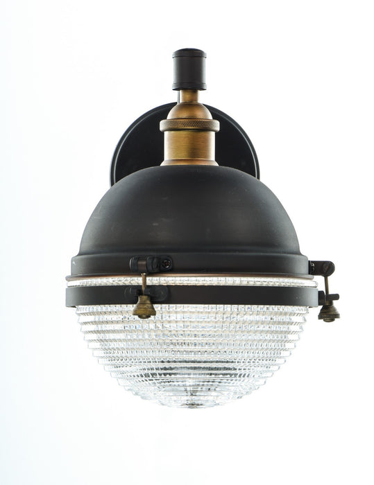 Maxim 10182OIAB One Light Outdoor Wall Lantern, Oil Rubbed Bronze / Antique Brass