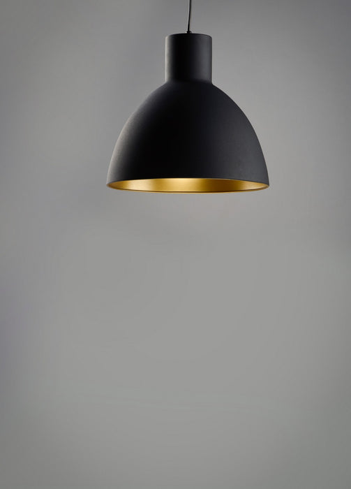 Maxim 11022BKGLD One Light Pendant, Black / Gold