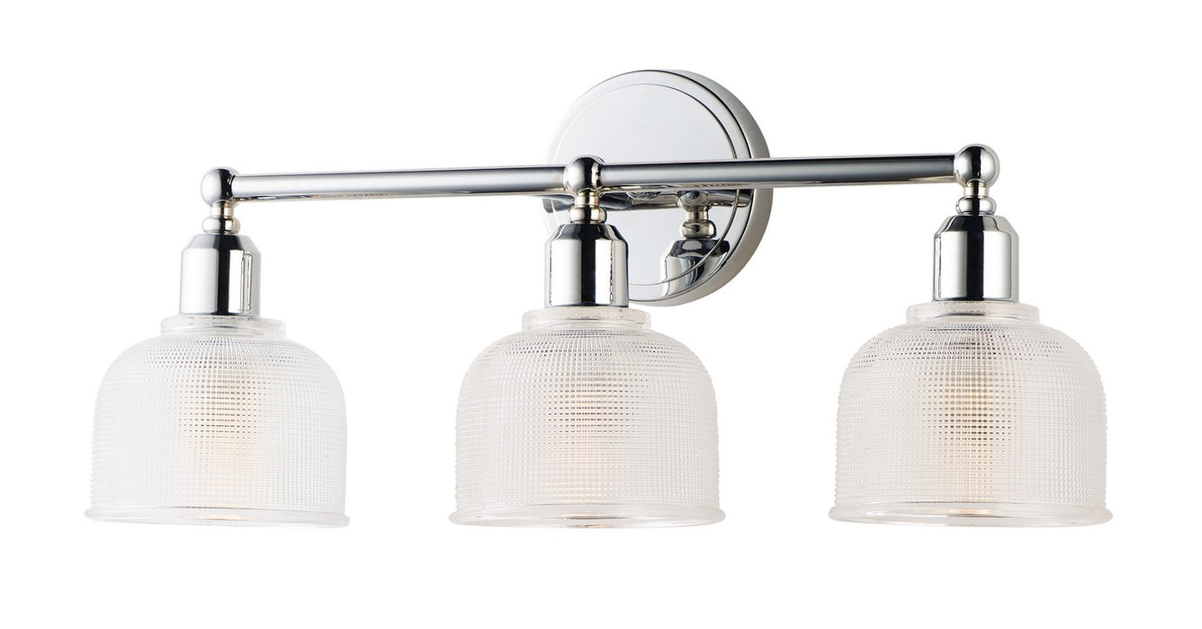 Maxim 11323CLPC Three Light Bath Vanity, Polished Chrome