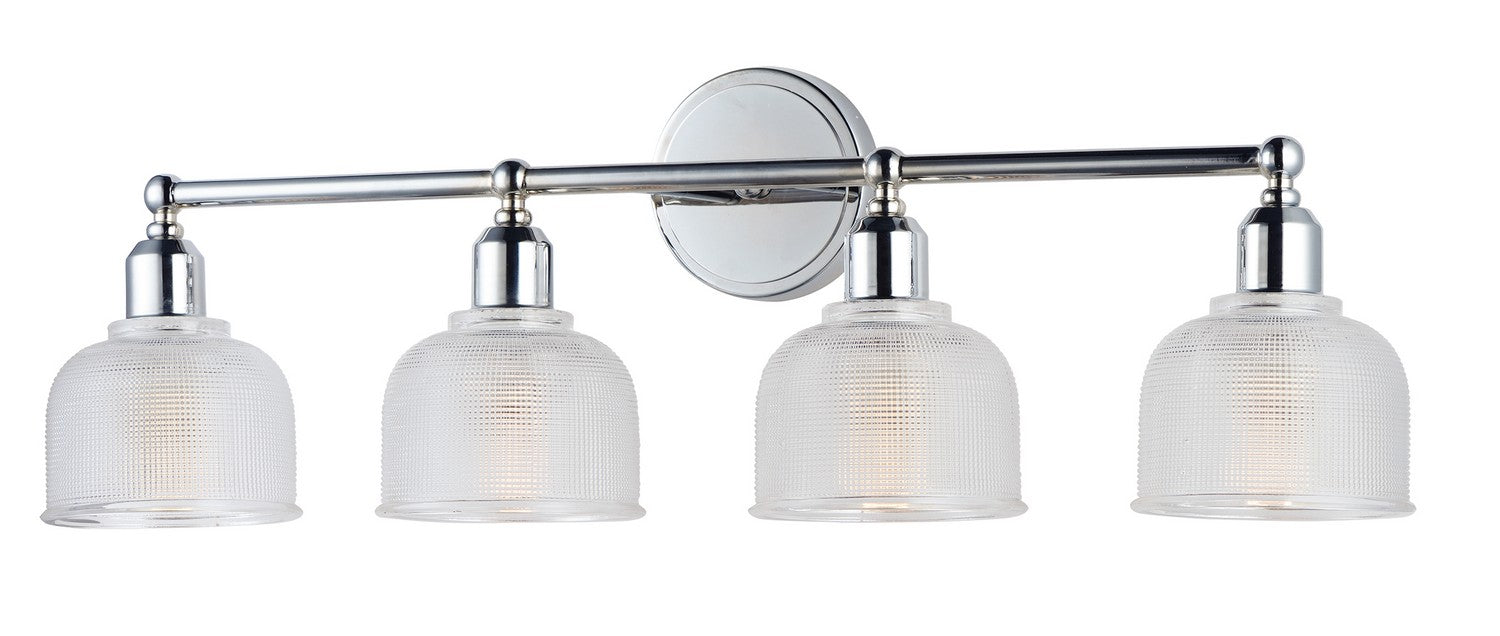 Maxim 11324CLPC Four Light Bath Vanity, Polished Chrome