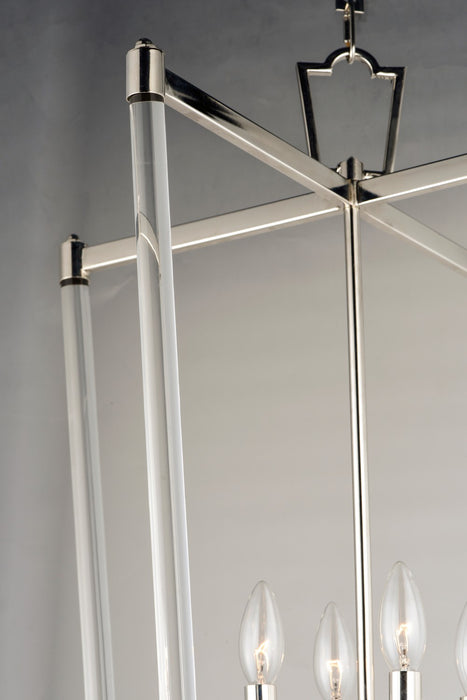 Maxim 16102CLPN Eight Light Pendant, Polished Nickel