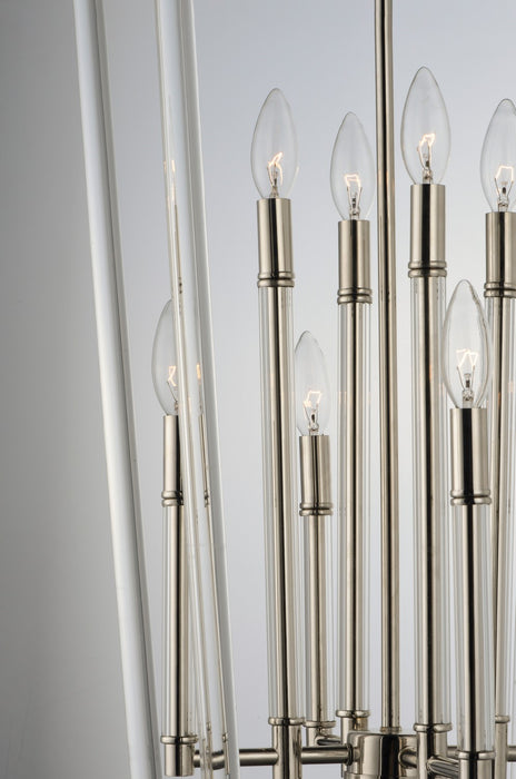 Maxim 16102CLPN Eight Light Pendant, Polished Nickel