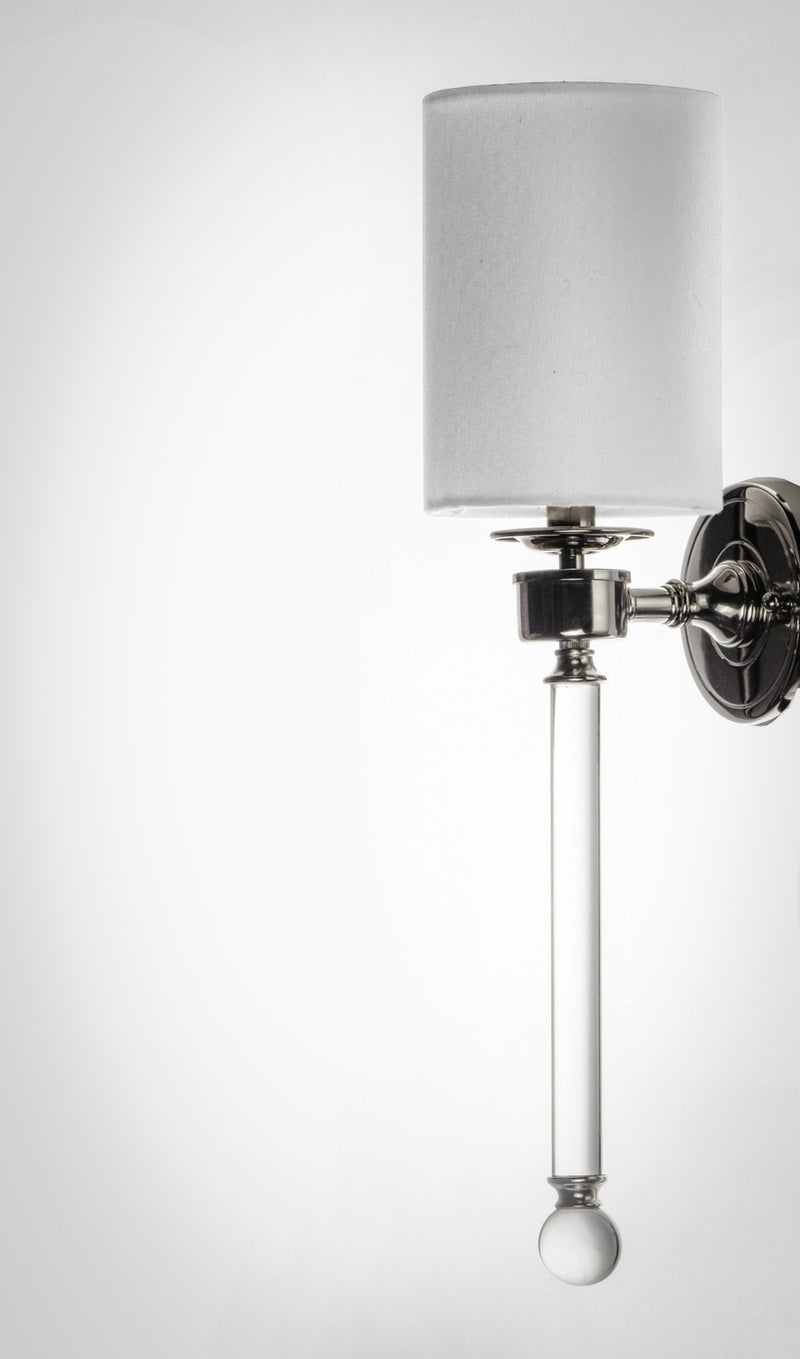Maxim 16109WTCLPN One Light Wall Sconce, Polished Nickel