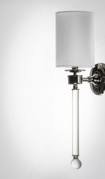 Maxim 16109WTCLPN One Light Wall Sconce, Polished Nickel
