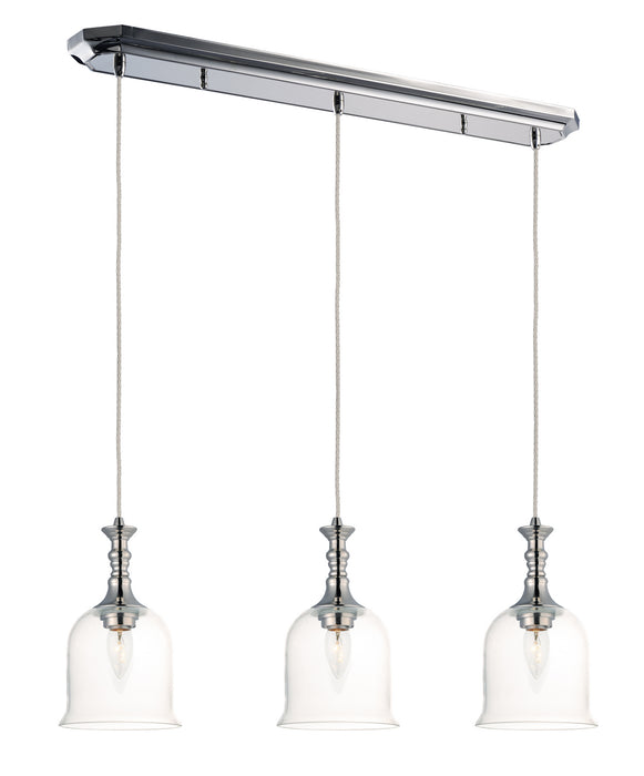 Maxim 20473CLPN Three Light Pendant, Polished Nickel