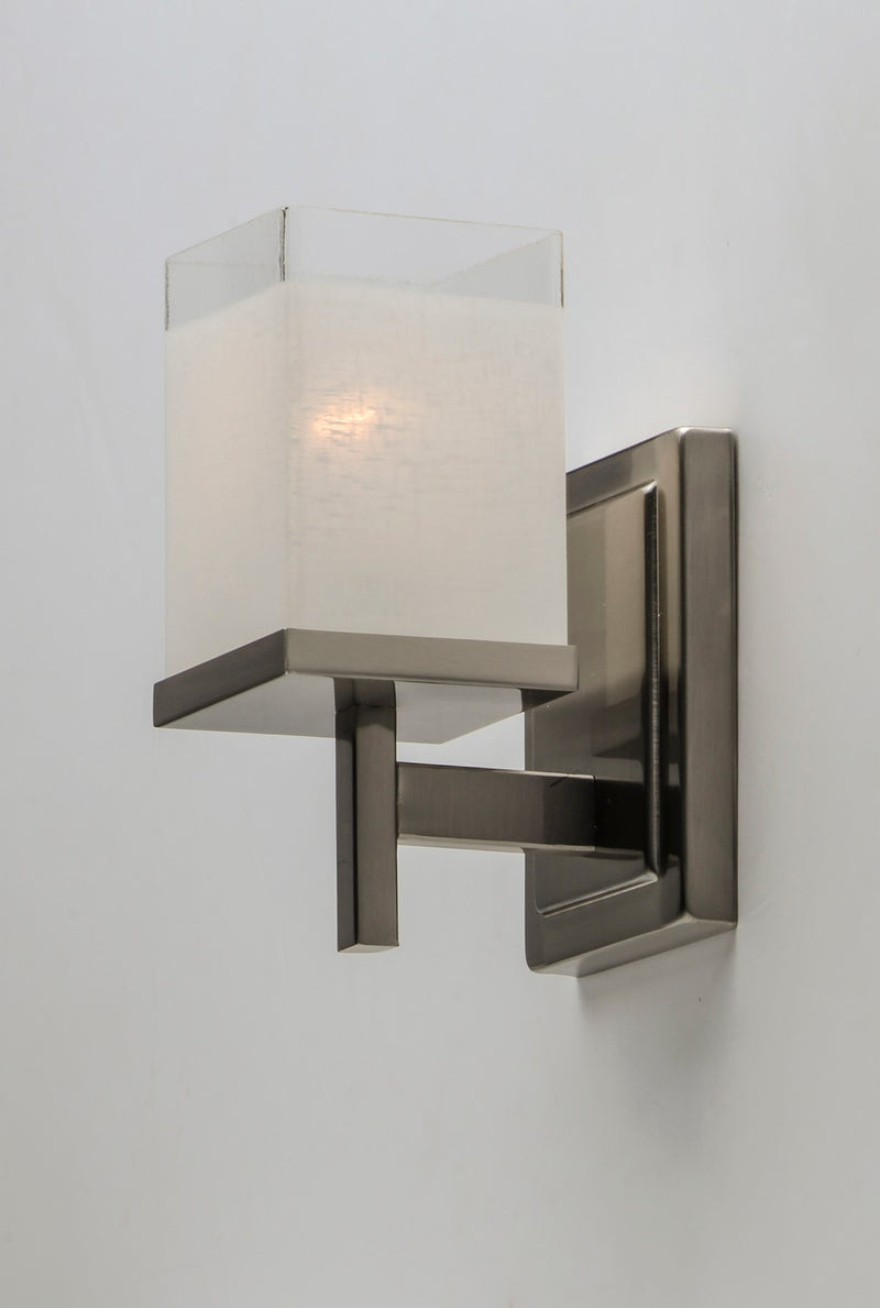 Maxim 2151LNSN One Light Bath Vanity, Satin Nickel