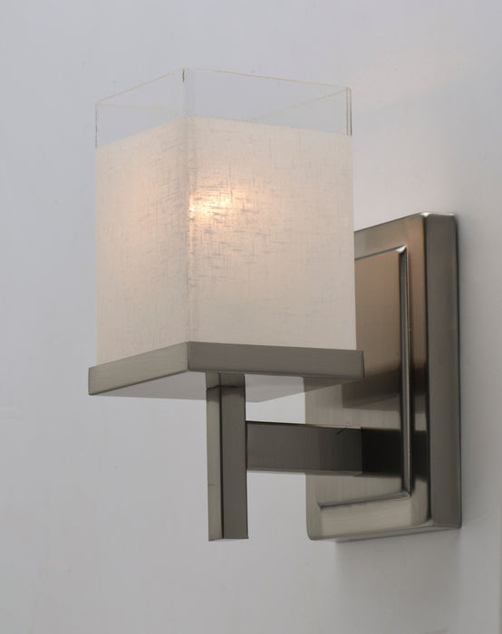 Maxim 2151LNSN One Light Bath Vanity, Satin Nickel