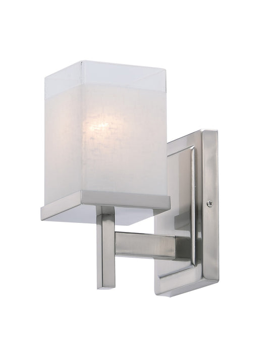 Maxim 2151LNSN One Light Bath Vanity, Satin Nickel