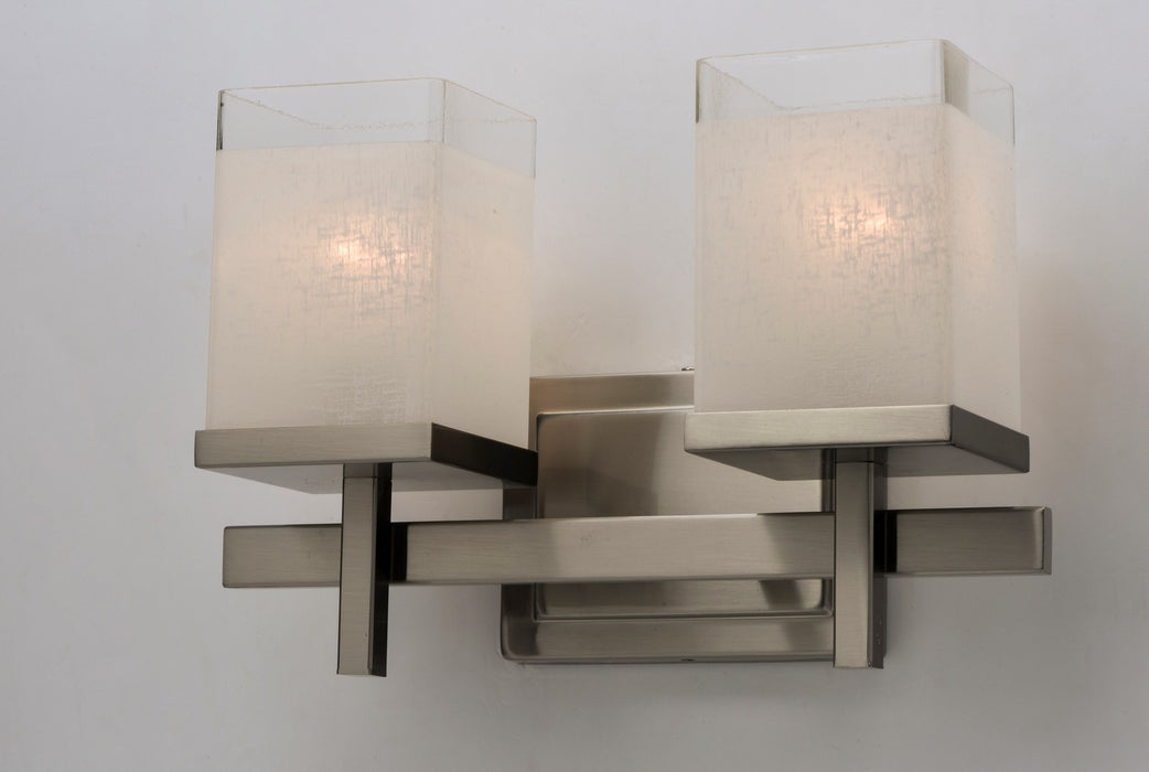 Maxim 2152LNSN Two Light Bath Vanity, Satin Nickel