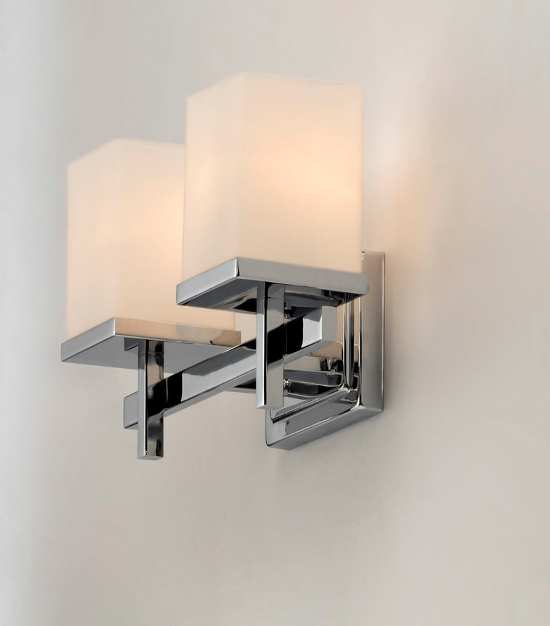 Maxim 2152SWPC Two Light Bath Vanity, Polished Chrome