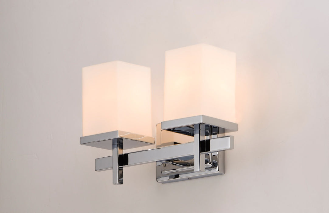 Maxim 2152SWPC Two Light Bath Vanity, Polished Chrome