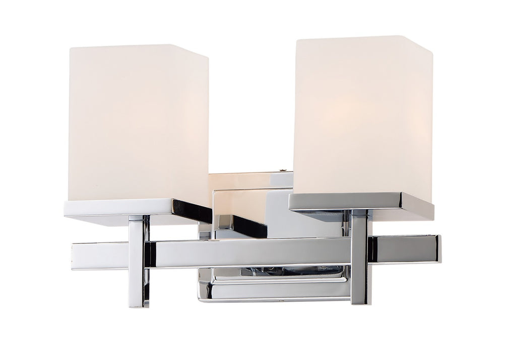 Maxim 2152SWPC Two Light Bath Vanity, Polished Chrome
