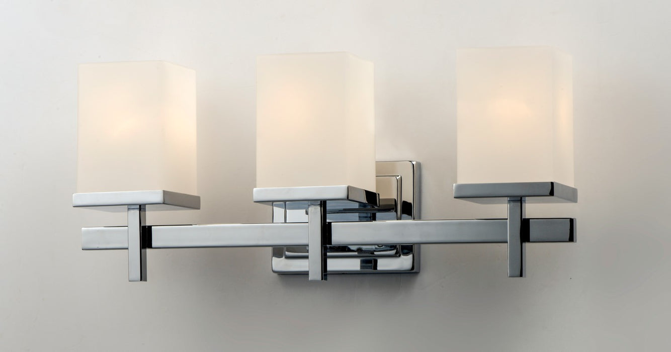 Maxim 2153SWPC Three Light Bath Vanity, Polished Chrome