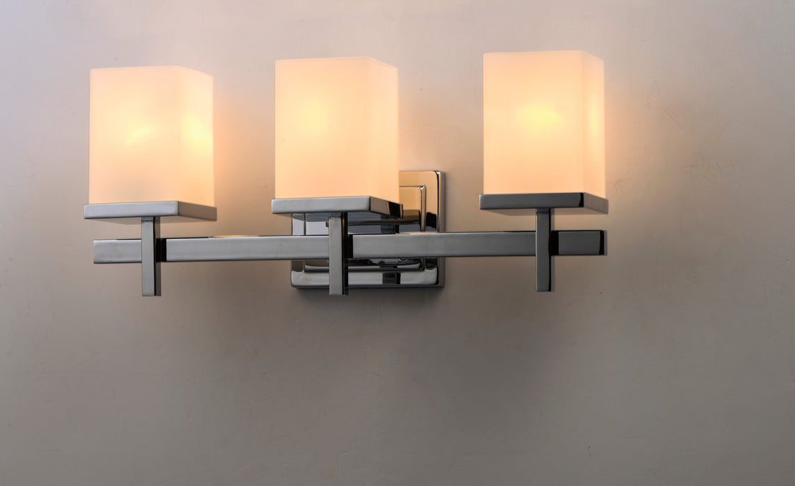 Maxim 2153SWPC Three Light Bath Vanity, Polished Chrome
