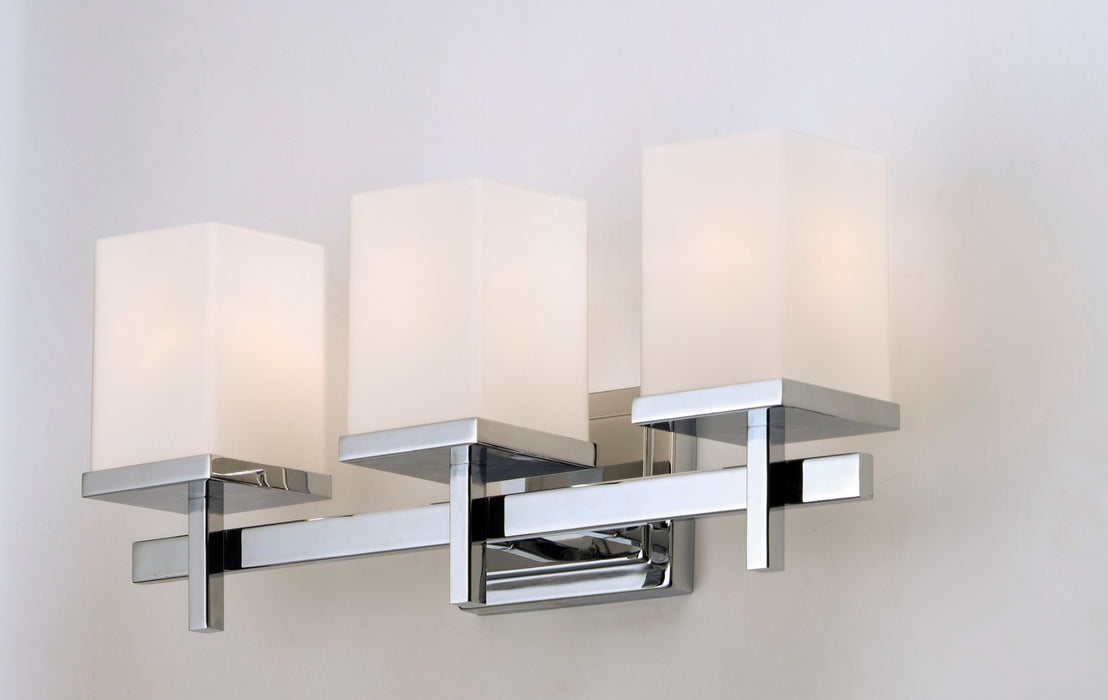 Maxim 2153SWPC Three Light Bath Vanity, Polished Chrome