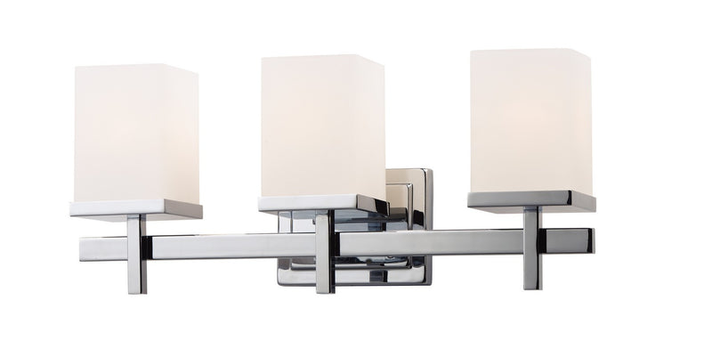 Maxim 2153SWPC Three Light Bath Vanity, Polished Chrome