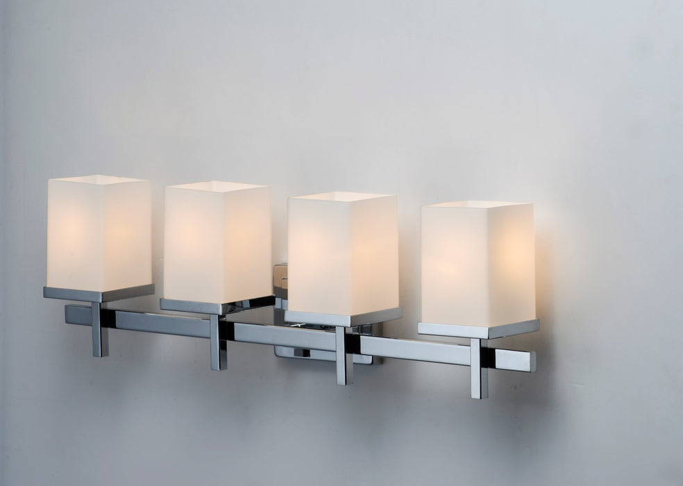 Maxim 2154SWPC Four Light Bath Vanity, Polished Chrome
