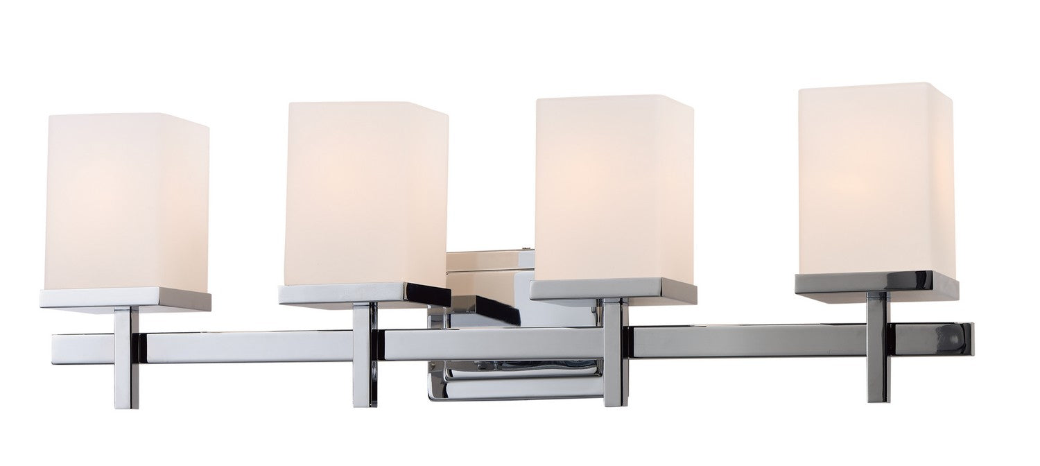 Maxim 2154SWPC Four Light Bath Vanity, Polished Chrome