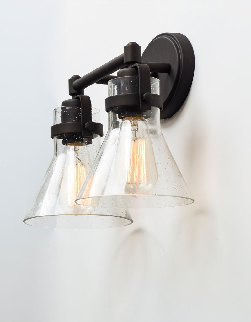 Maxim 26112CDOI Two Light Bath Vanity, Oil Rubbed Bronze