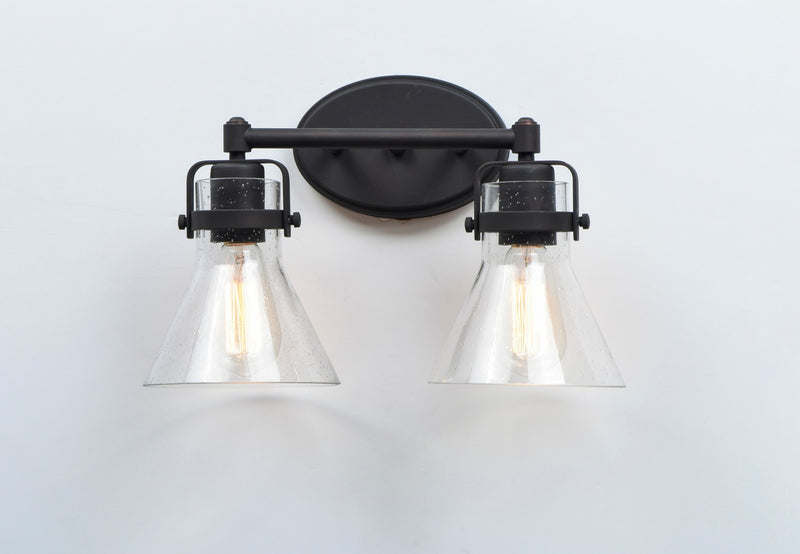 Maxim 26112CDOI Two Light Bath Vanity, Oil Rubbed Bronze