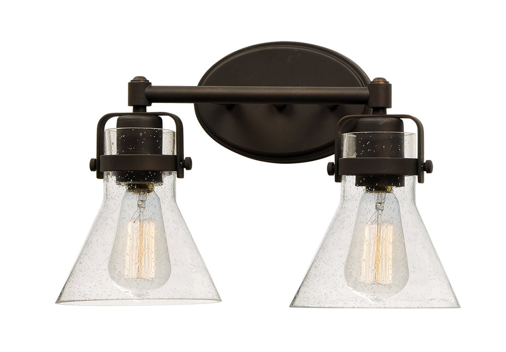 Maxim 26112CDOI Two Light Bath Vanity, Oil Rubbed Bronze