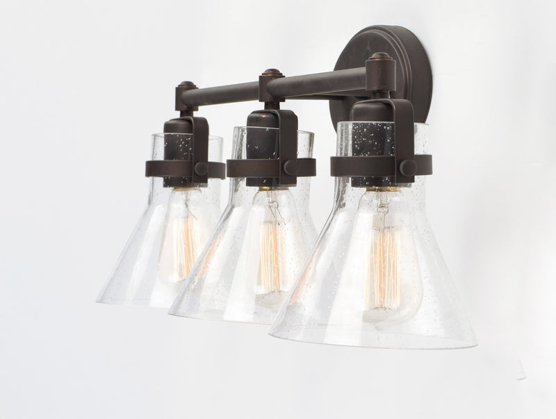 Maxim 26113CDOI Three Light Bath Vanity, Oil Rubbed Bronze