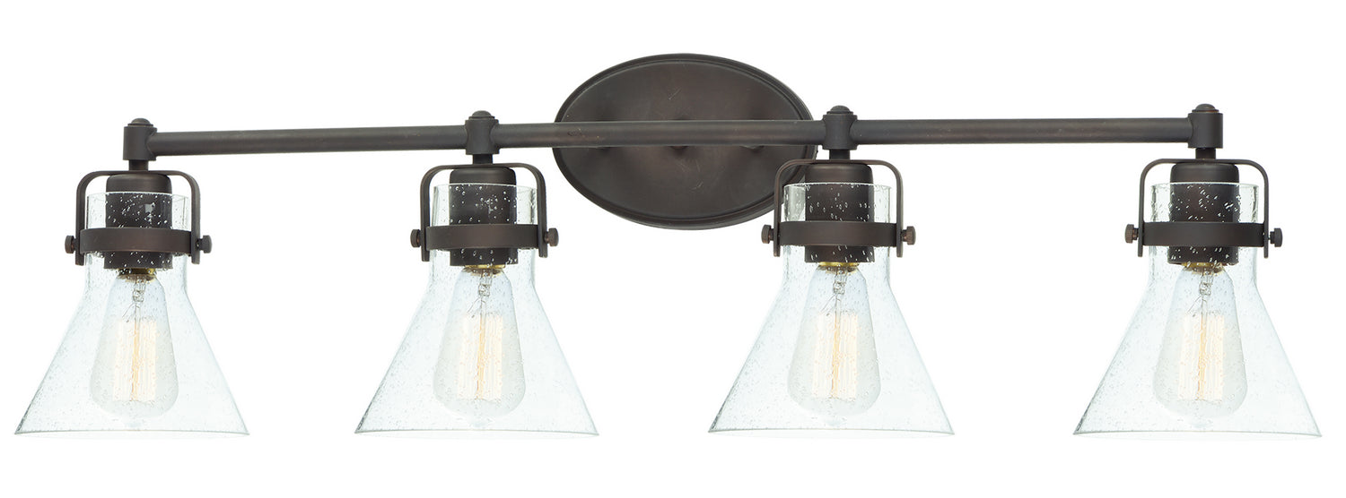 Maxim 26114CDOI Four Light Bath Vanity, Oil Rubbed Bronze
