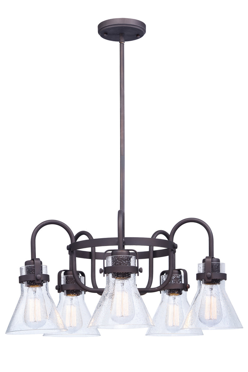 Maxim 26117CDOI Five Light Chandelier, Oil Rubbed Bronze