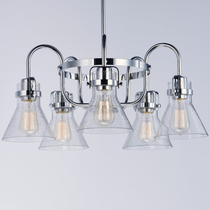 Maxim 26117CDPC Five Light Chandelier, Polished Chrome