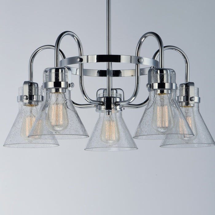 Maxim 26117CDPC Five Light Chandelier, Polished Chrome