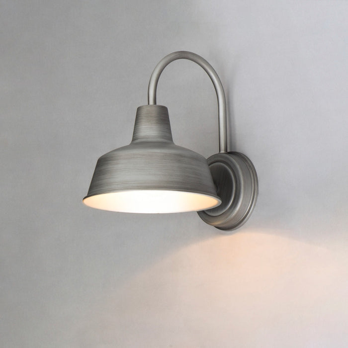 Maxim 35015WZ One Light Outdoor Wall Lantern, Weathered Zinc