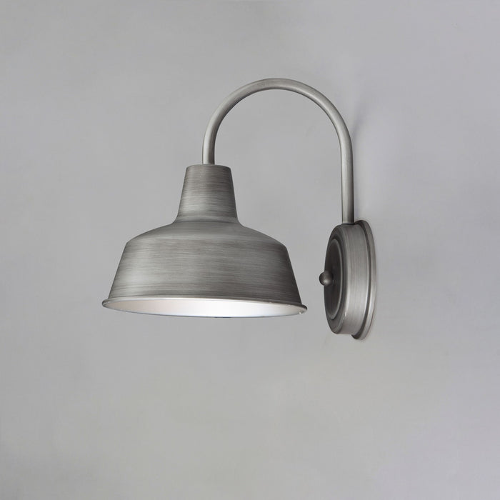 Maxim 35015WZ One Light Outdoor Wall Lantern, Weathered Zinc
