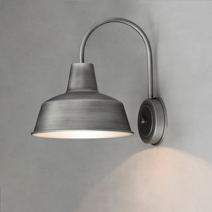 Maxim 35016WZ One Light Outdoor Wall Lantern, Weathered Zinc