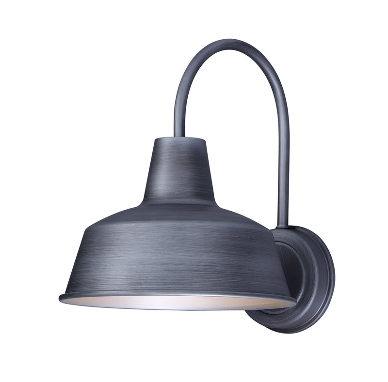 Maxim 35016WZ One Light Outdoor Wall Lantern, Weathered Zinc