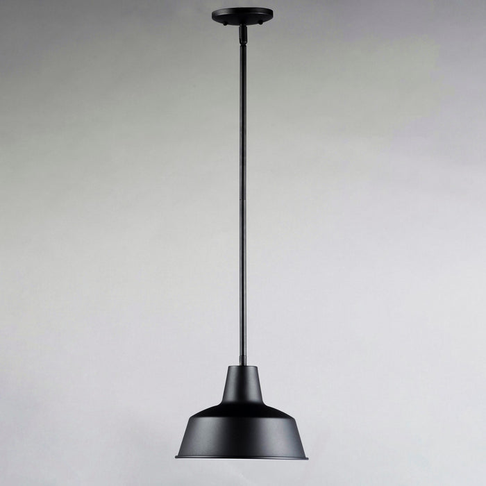 Maxim 35017BK One Light Outdoor Pendant, Black
