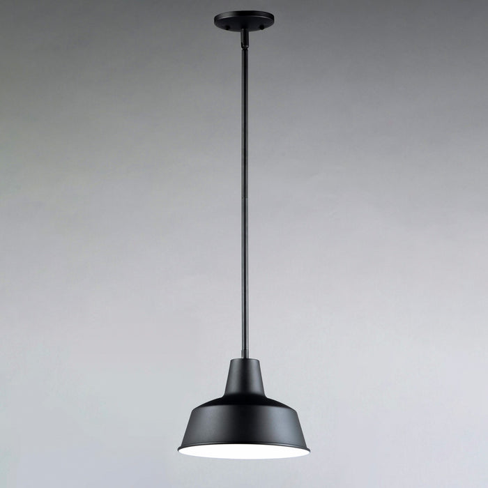 Maxim 35017BK One Light Outdoor Pendant, Black