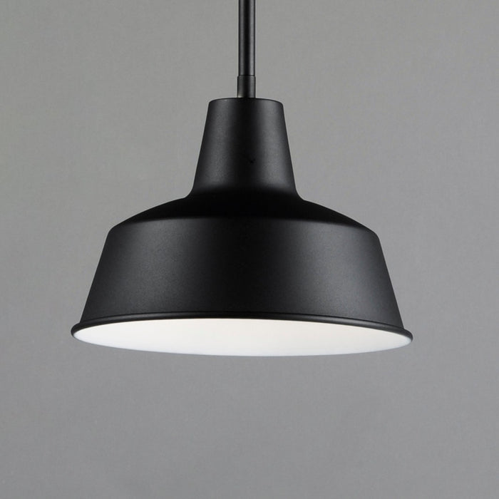 Maxim 35017BK One Light Outdoor Pendant, Black
