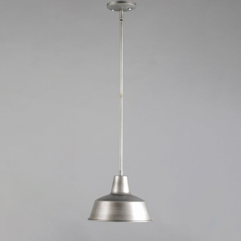 Maxim 35017WZ One Light Outdoor Pendant, Weathered Zinc