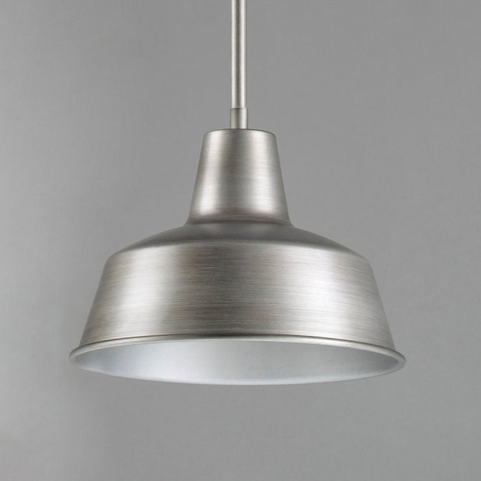 Maxim 35017WZ One Light Outdoor Pendant, Weathered Zinc