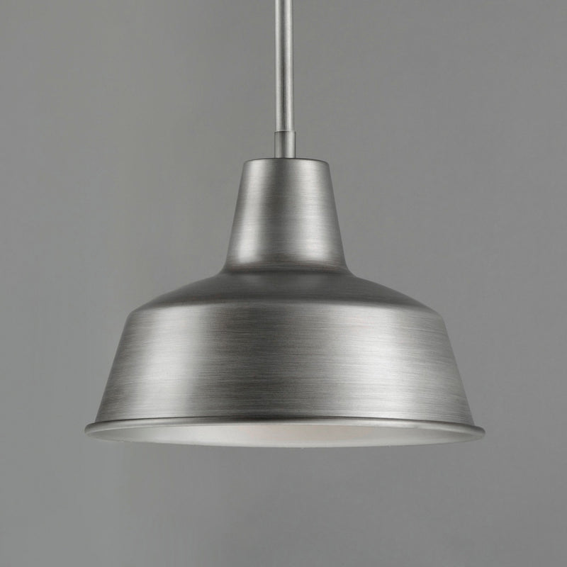 Maxim 35017WZ One Light Outdoor Pendant, Weathered Zinc