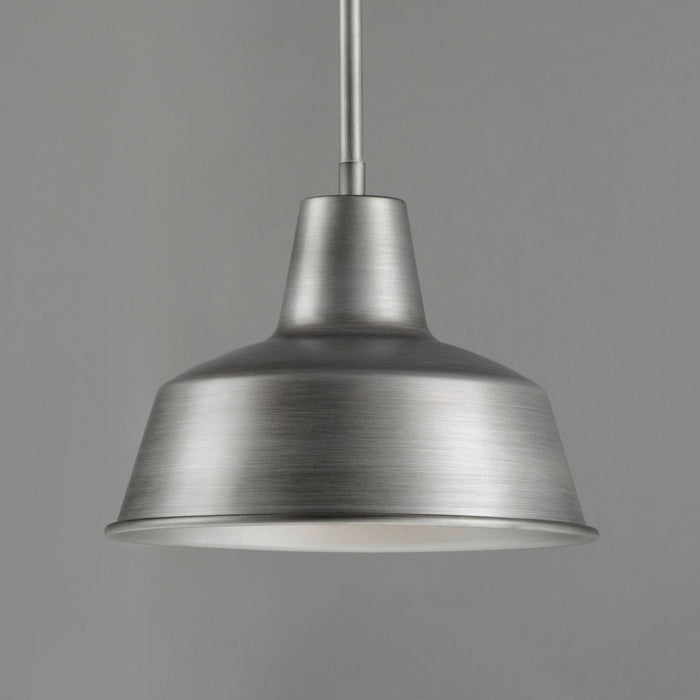 Maxim 35017WZ One Light Outdoor Pendant, Weathered Zinc