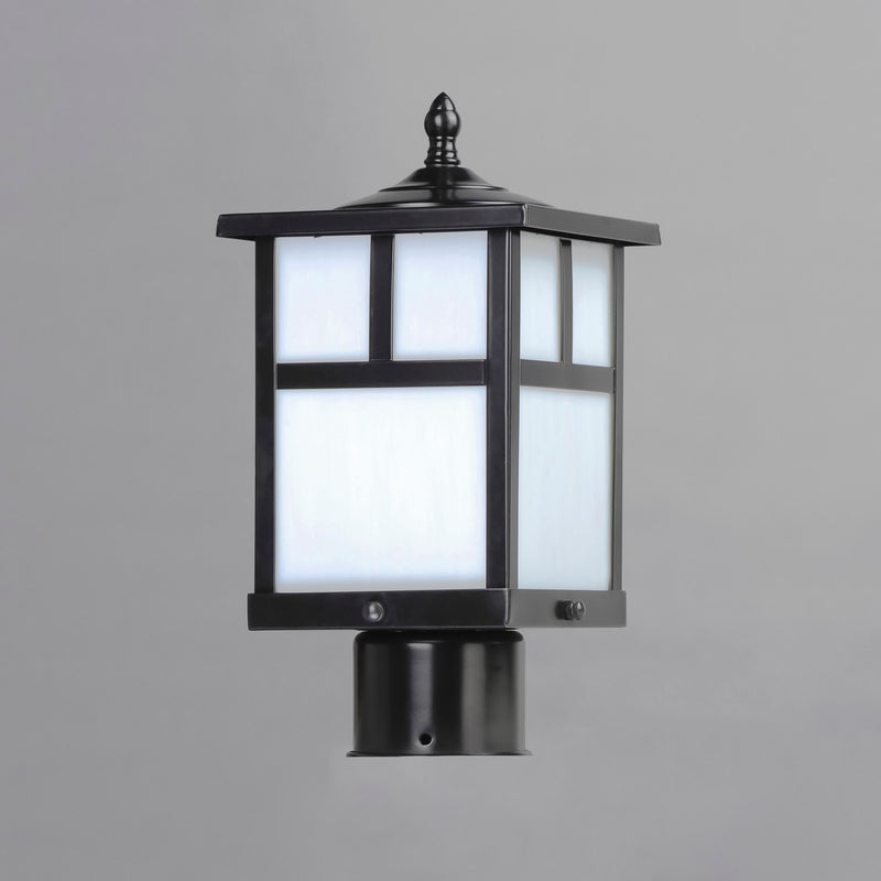 Maxim 4055WTBK One Light Outdoor Pole/Post Lantern, Black