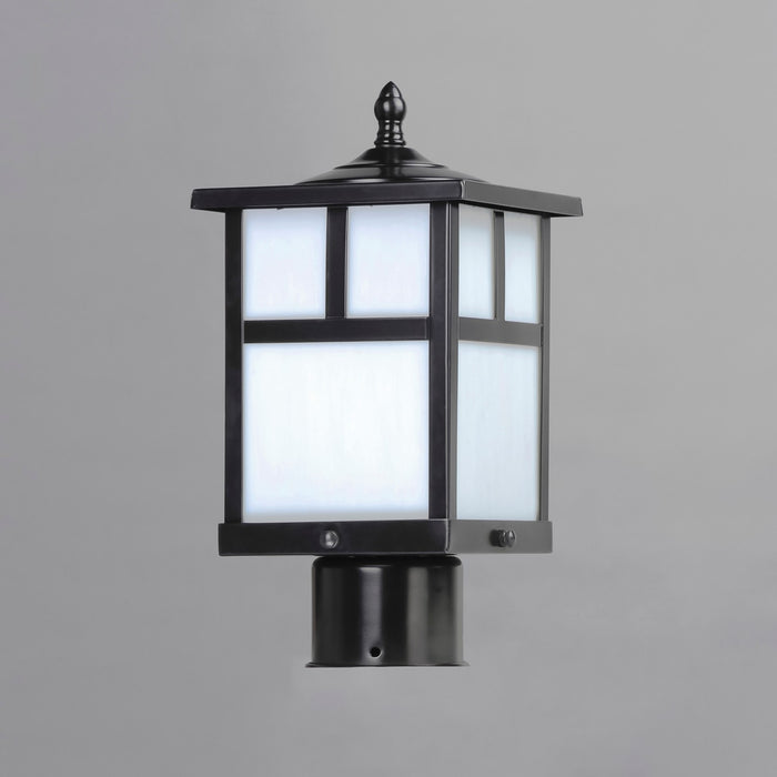Maxim 4055WTBK One Light Outdoor Pole/Post Lantern, Black