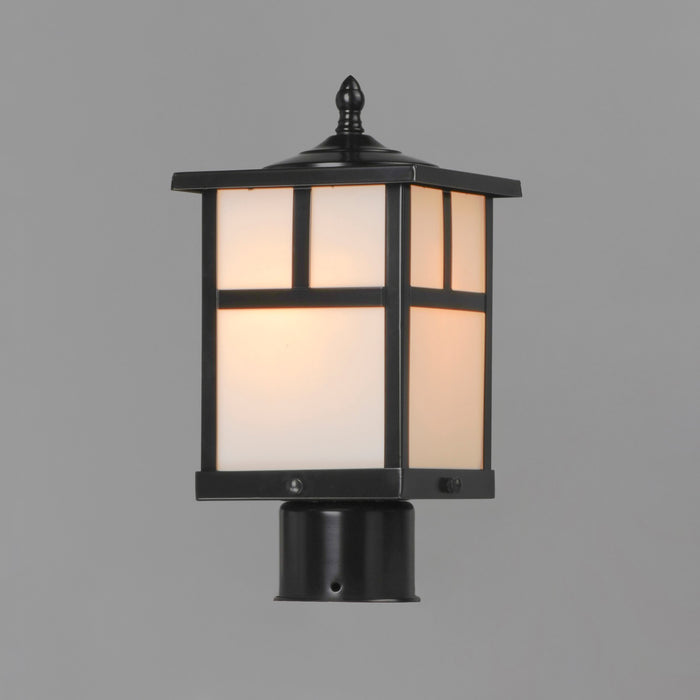 Maxim 4055WTBK One Light Outdoor Pole/Post Lantern, Black