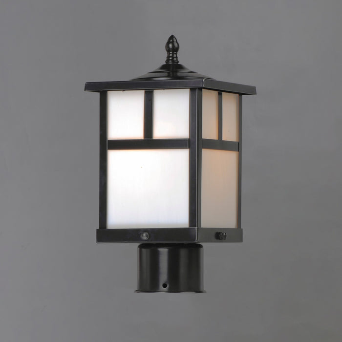 Maxim 4055WTBK One Light Outdoor Pole/Post Lantern, Black