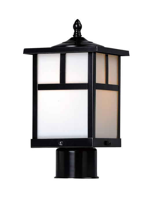 Maxim 4055WTBK One Light Outdoor Pole/Post Lantern, Black