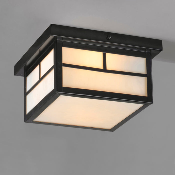 Maxim 4059WTBK Two Light Outdoor Ceiling Mount, Black