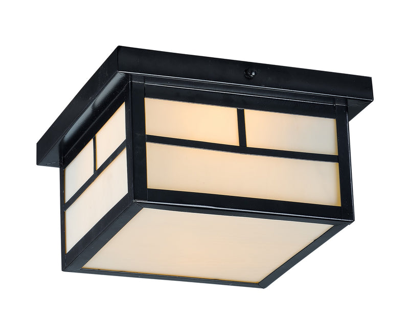 Maxim 4059WTBK Two Light Outdoor Ceiling Mount, Black