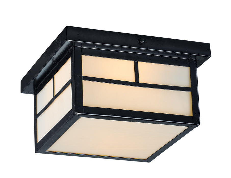 Maxim 4059WTBK Two Light Outdoor Ceiling Mount, Black