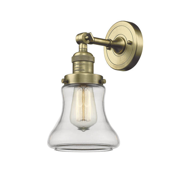 Innovations 203-AB-G192 One Light Wall Sconce, Antique Brass